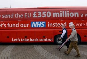 Brexit autobuss